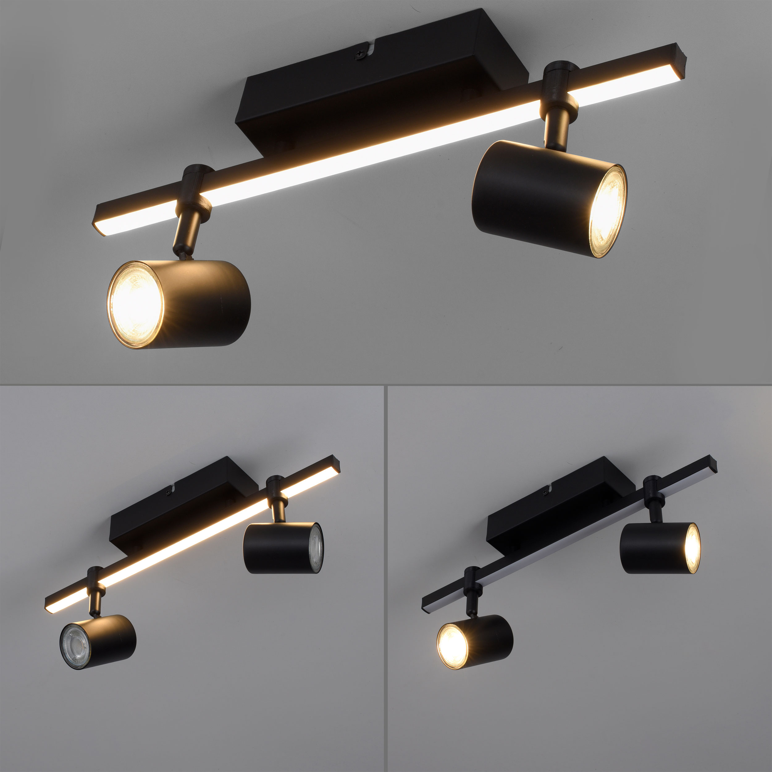 Paul NeuhausLED-Deckenleuchte 2flg