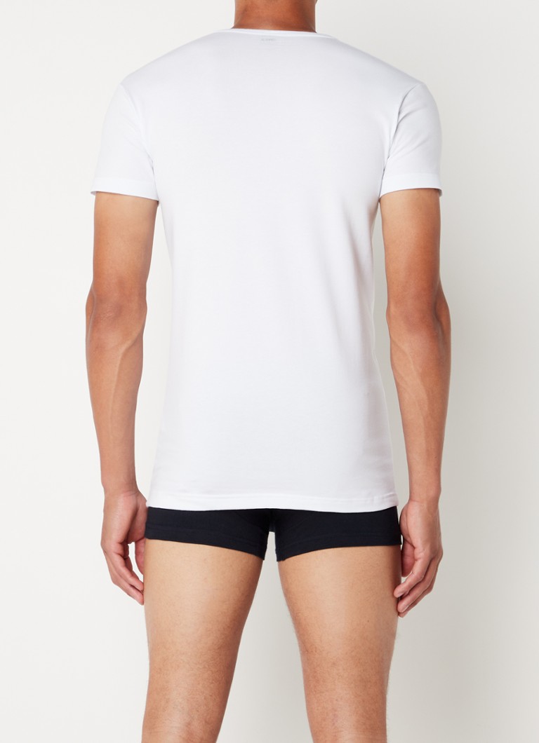 Confezione da 2 t-shirt aderenti con scollo a V di Alan Red Oklahoma