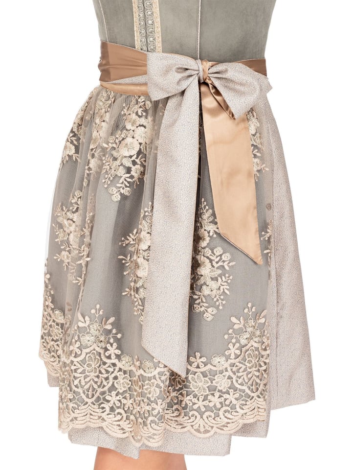 KRÜGER Mini Dirndl AUREA in hellgrau günstig kaufen 40