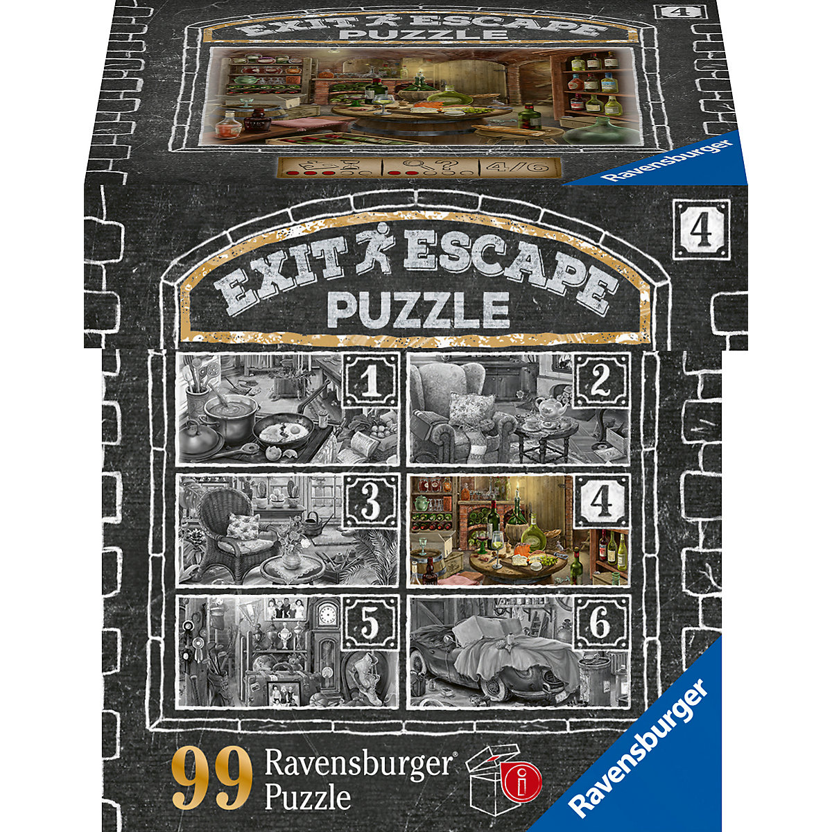 EXIT Puzzle - Im Gutshaus 4 - Weinkeller, 99 Teile
