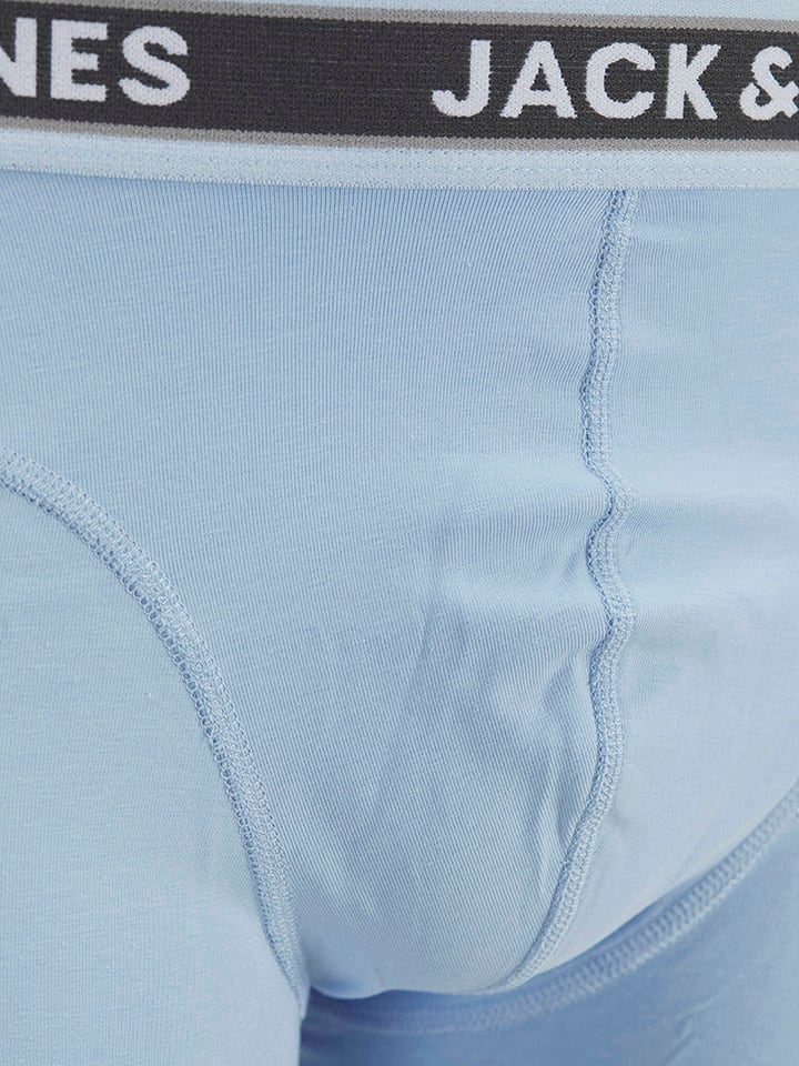 Jack & Jones 3er-Set: Boxershorts in Hellblau/ Dunkelblau/ Schwarz günstig kaufen