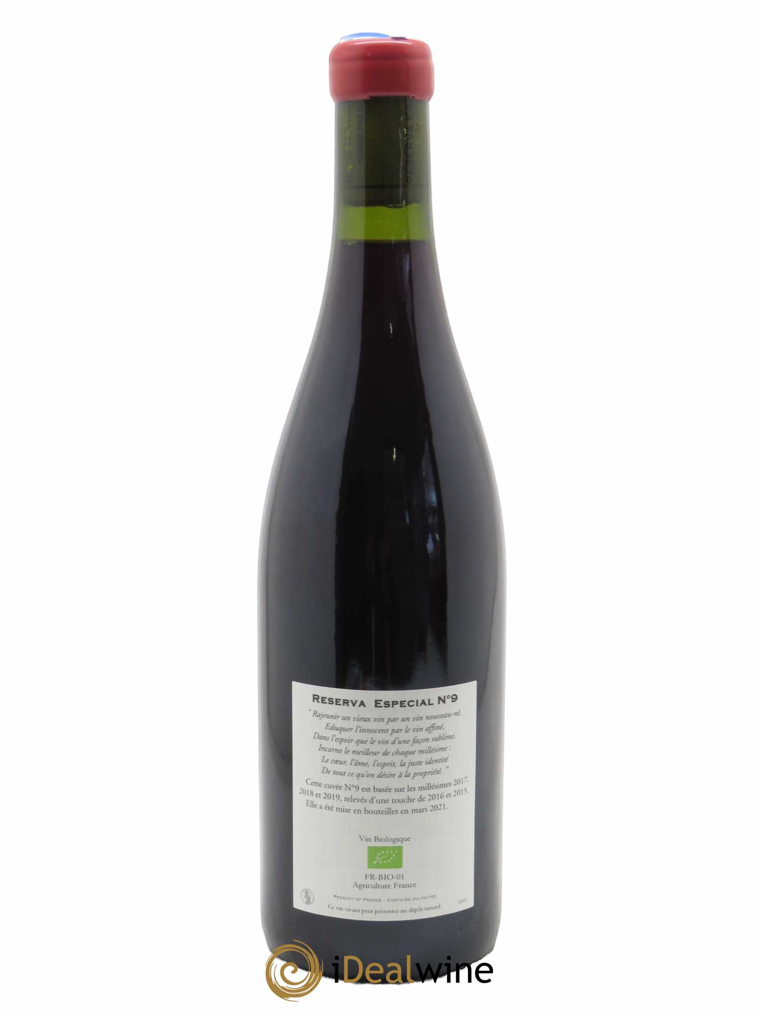 IGP Pays du Gard Roc d'Anglade Réserva Especial N°9 Rémy Pédréno   - Lot de 1 Bouteille