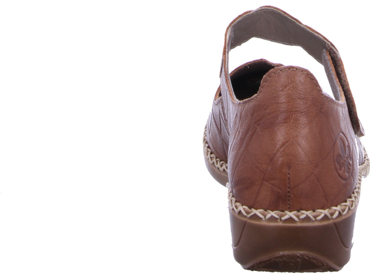 RIEKER Sportliche Slipper braun