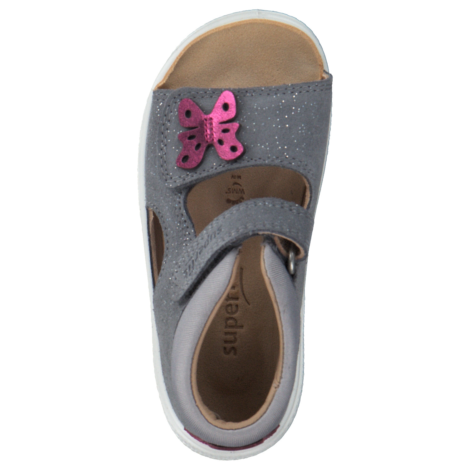 Superfit POLLY 600094, Sandalen (Kinder), Kinder, hellgrau