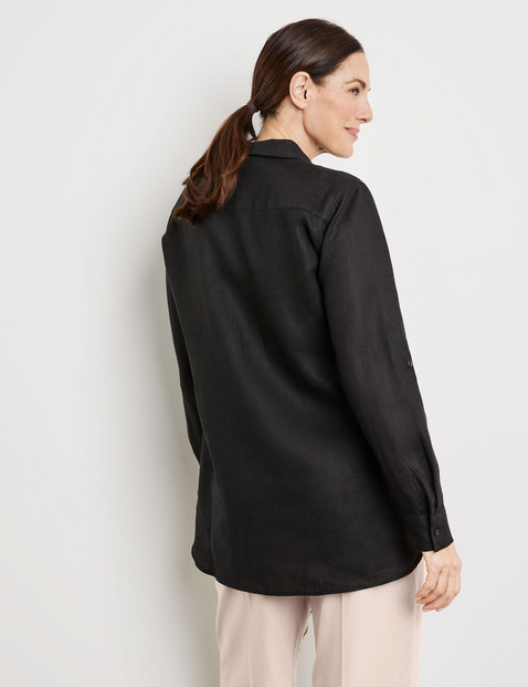 Longbluse aus Leinen
