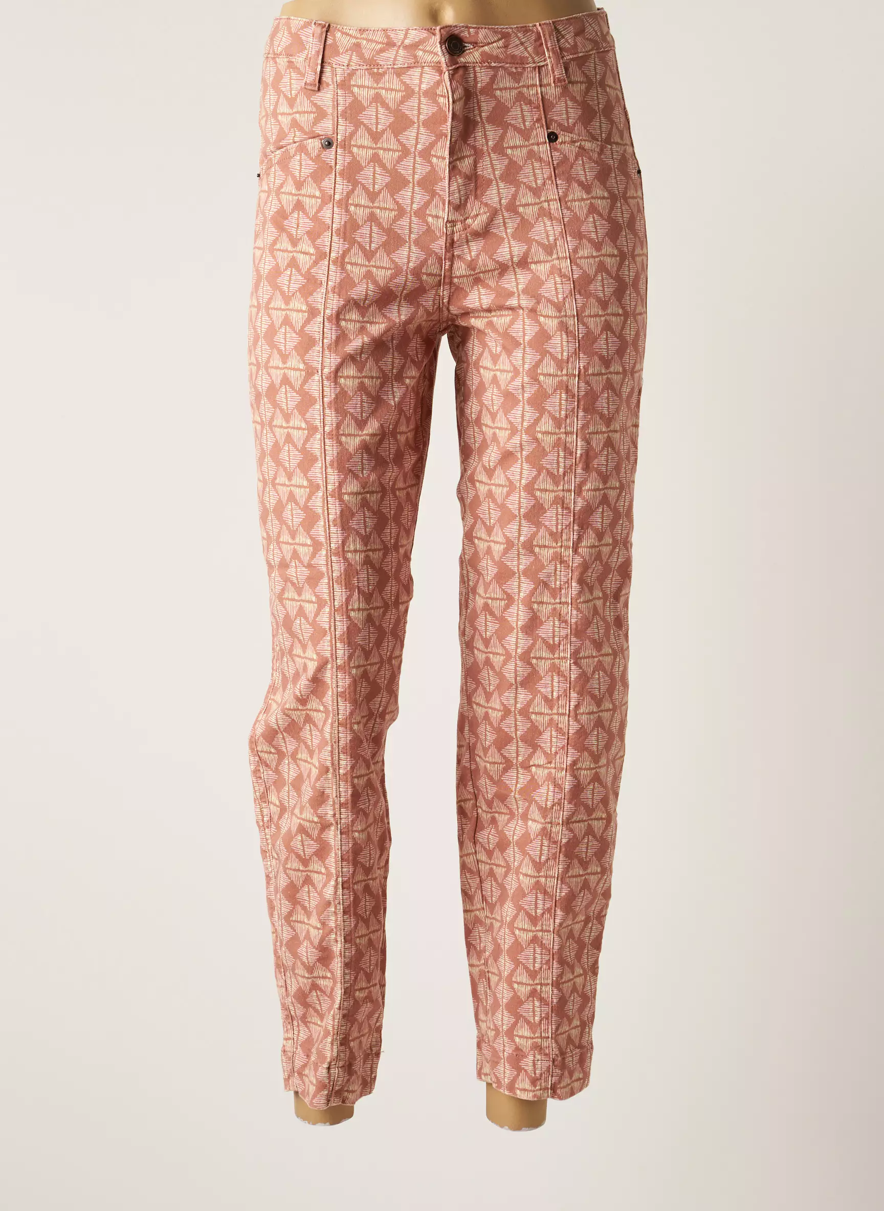 Mkt Studio Pantalons Droits Femme couleur marron