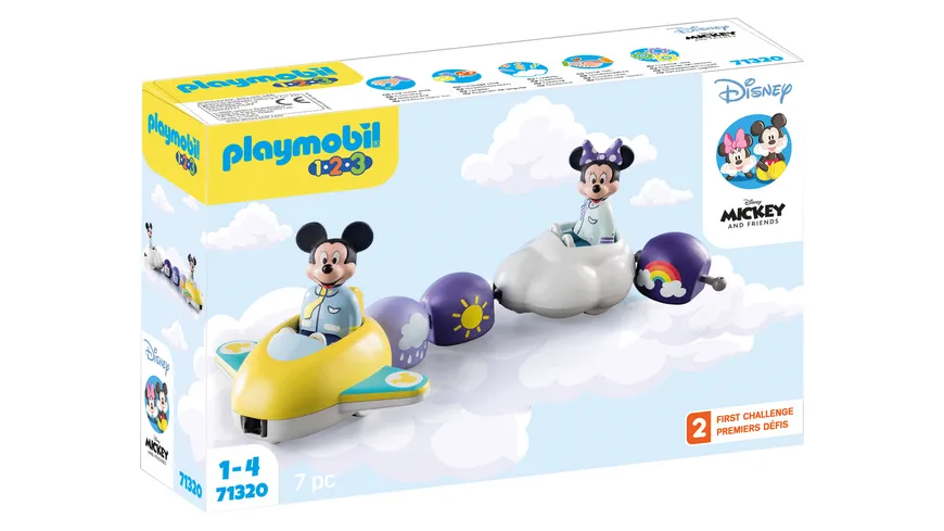 PLAYMOBIL 71320 1.2.3 & : Mickys & Minnies Wolkenflug