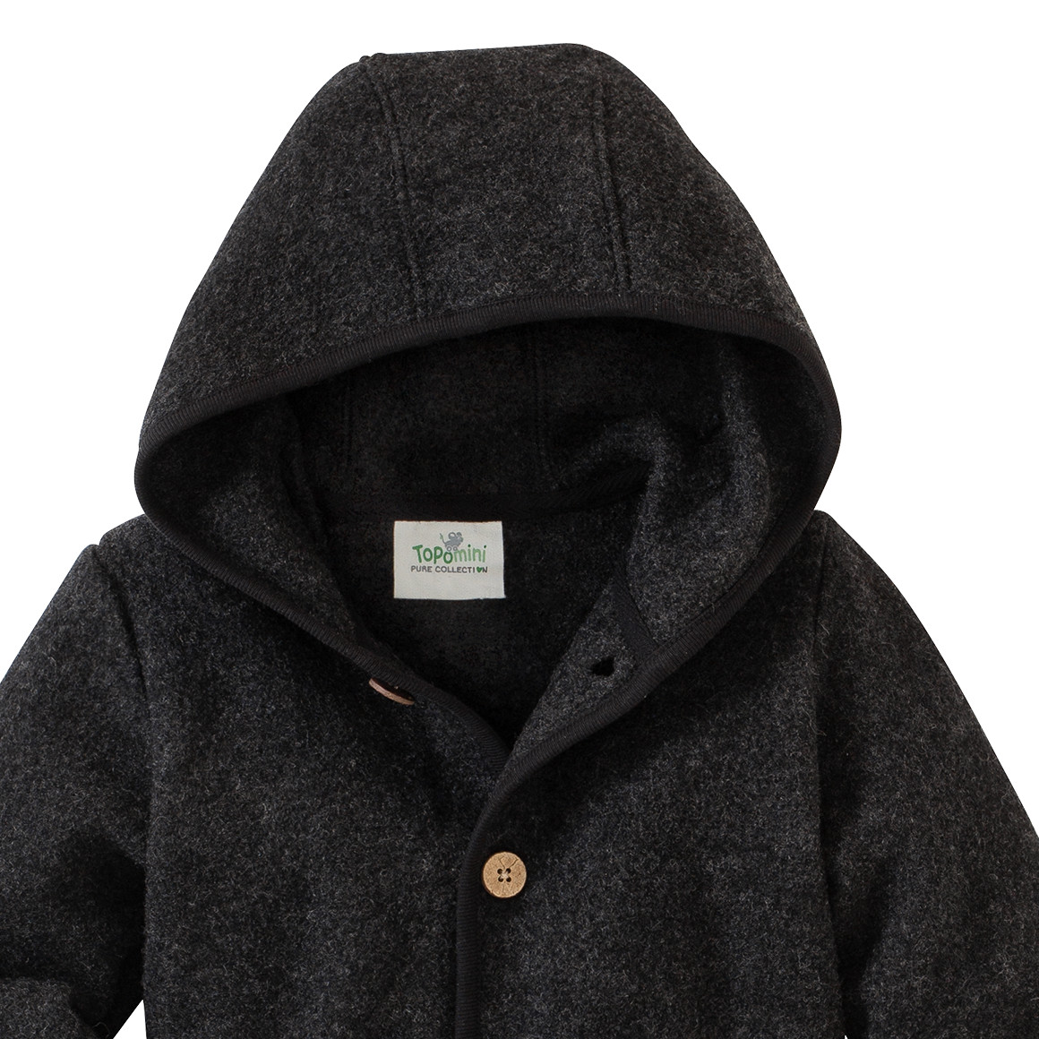Baby Wollwalk-Jacke mit Umschlagbündchen