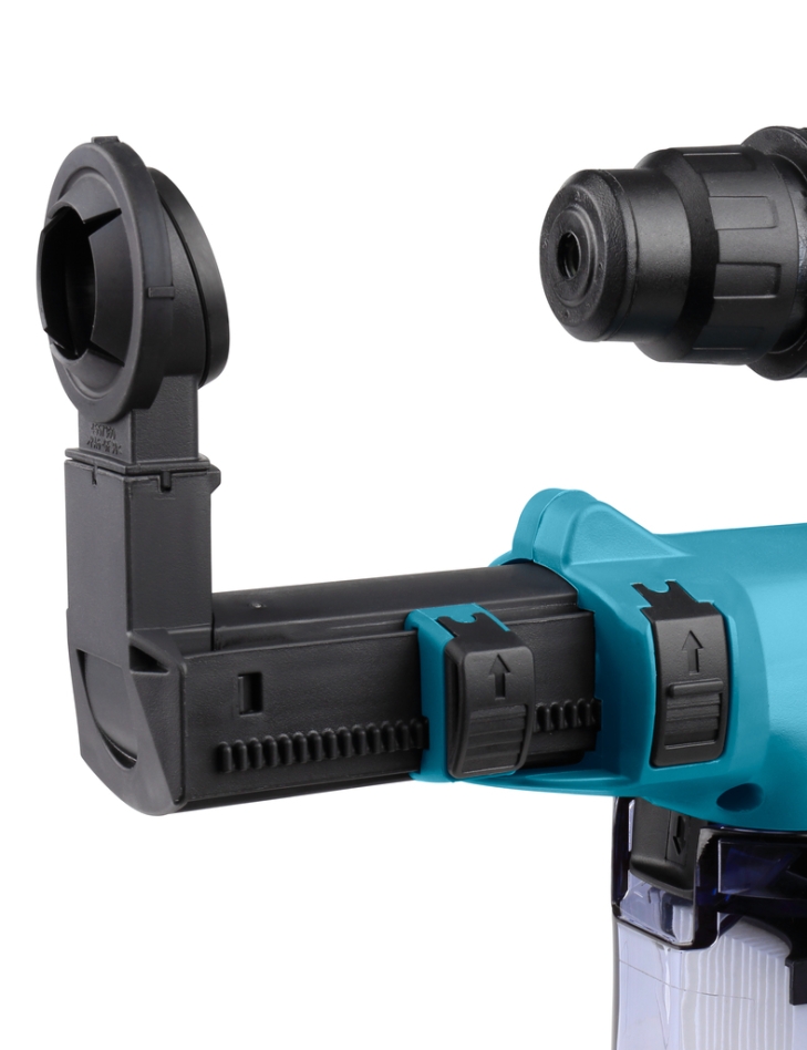 Młotowiertarka Makita DHR242ZJW z akumulatorem 18 V i wbudowanym systemem odsysania pyłu DX06, bez akumulatorów i ładowarki