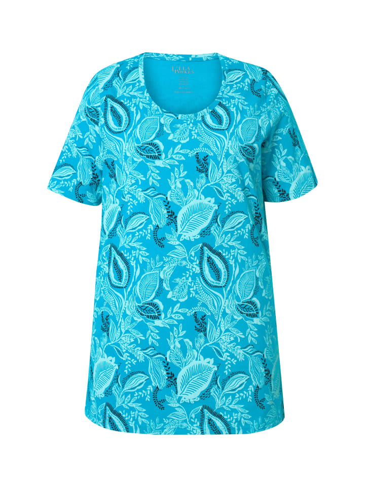 Ulla Popken Longshirt in tiefes aqua günstig kaufen
