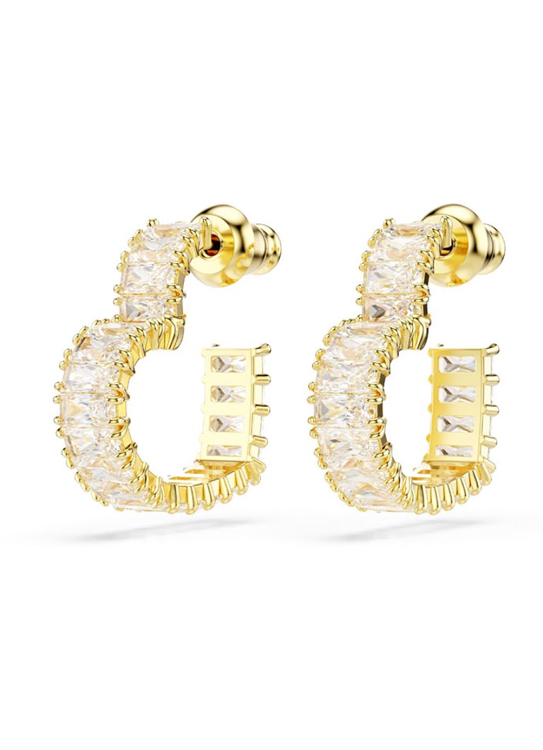 Swarovski Matrix gold-plated stud earrings