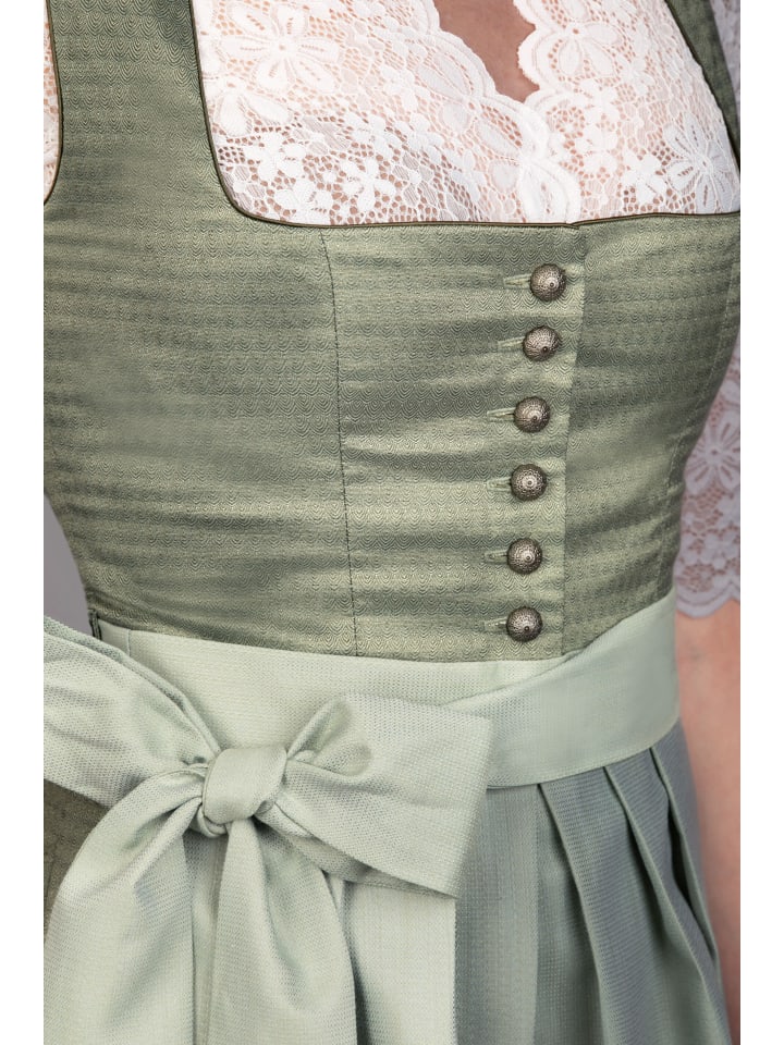 Edelnice Midi Dirndl Ina in grün günstig kaufen