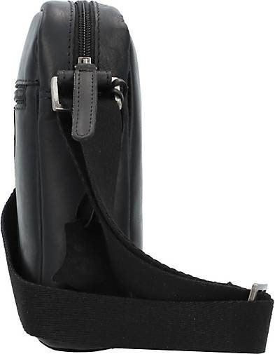 Greenburry Pure Black Umhängetasche Leder 15 cm