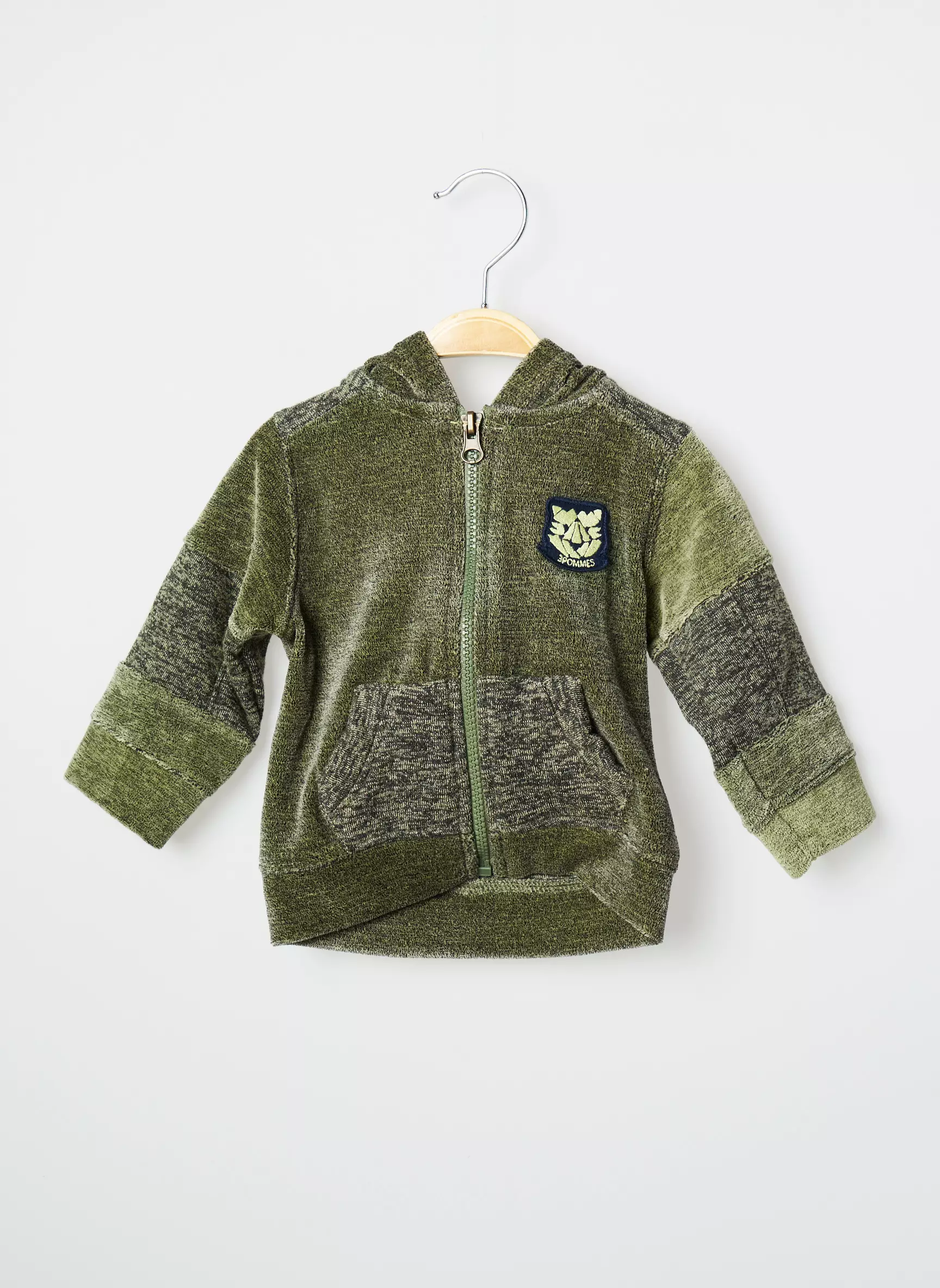 3 Pommes Vestecasual Garcon couleur vert