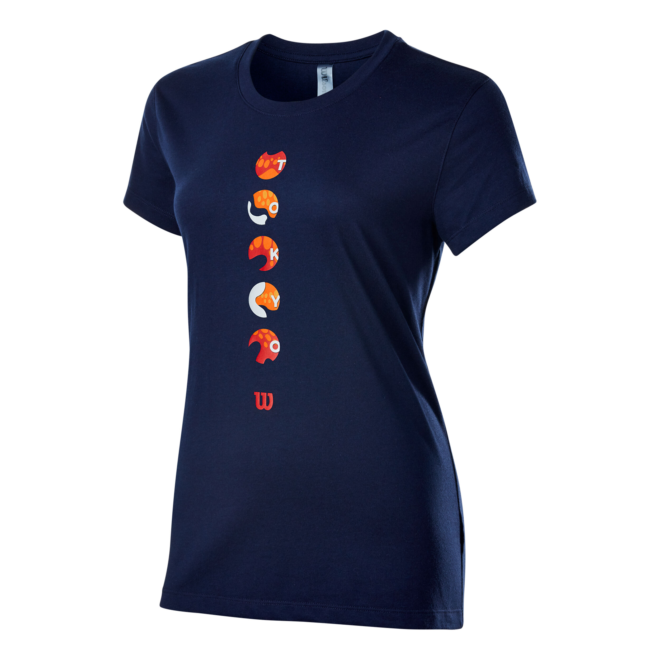 Tokyo Tech T-Shirt Damen - Dunkelblau, Orange