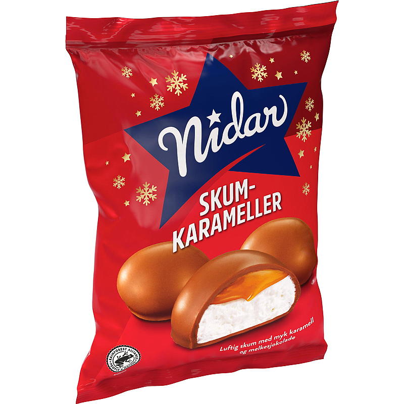 Nidar Skumkarameller 190 g Nidar
