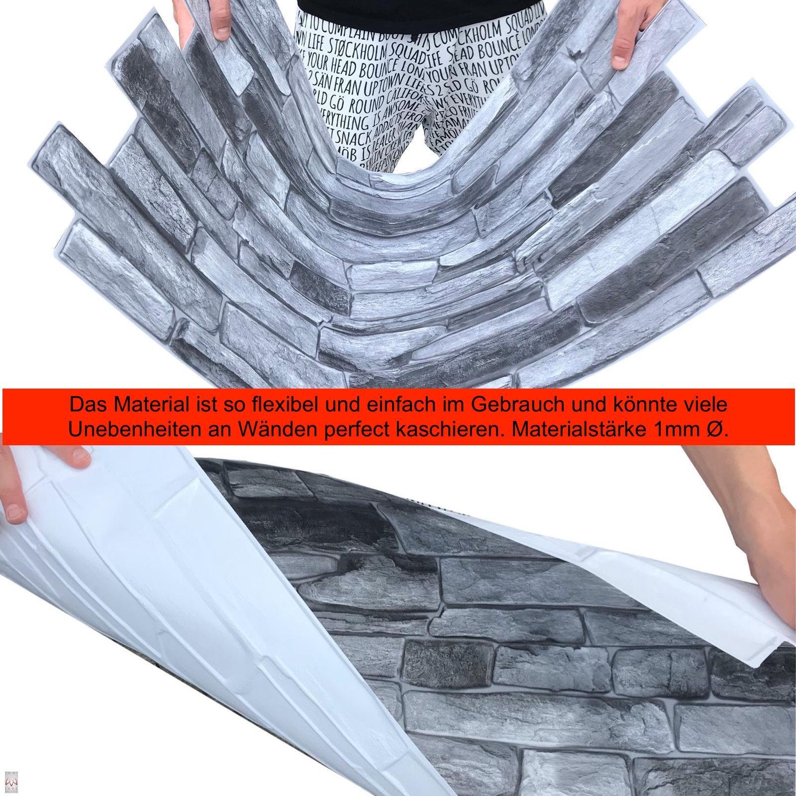 IKHEMalarka 3D Wandpaneel 4qm/10 Stück 3D PVC FLIESEN, 43,00 qm, Wandpaneele PVC-Verkleidung IMITATION OF WOOD Holz Imitation