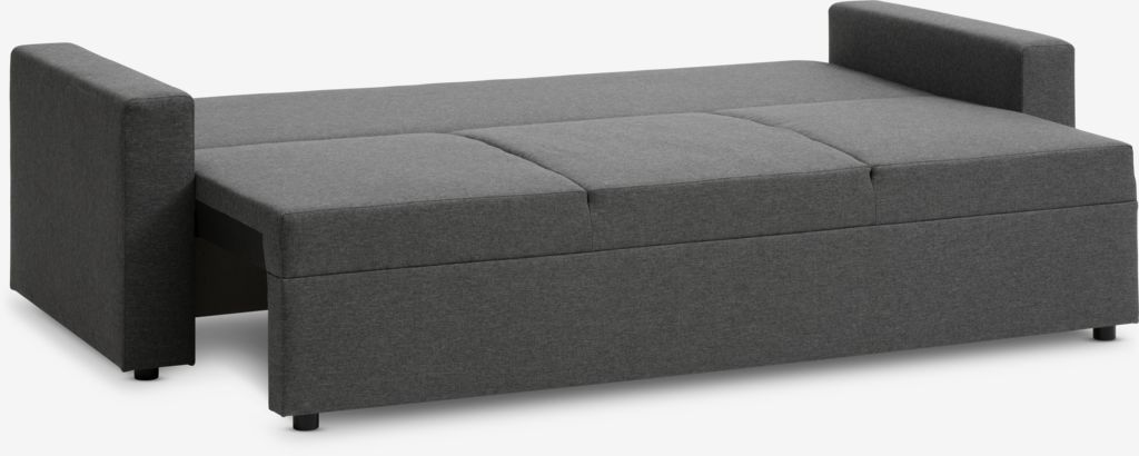 MARSLEV MARSLEV Sofá cama de 3 lugares, tecido cinza escuro