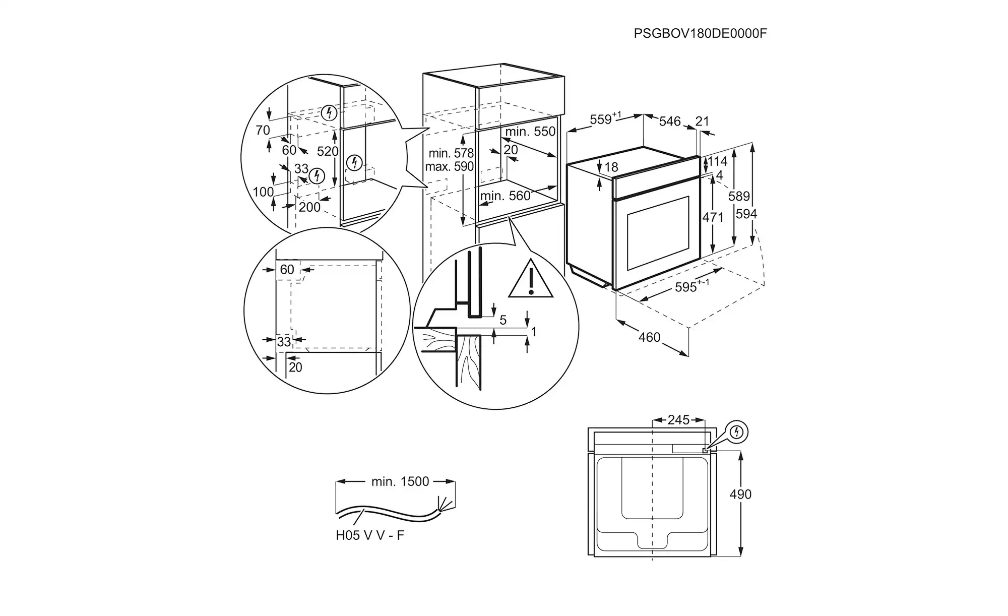 AEG Einbau-Herdset HZ24M2I122