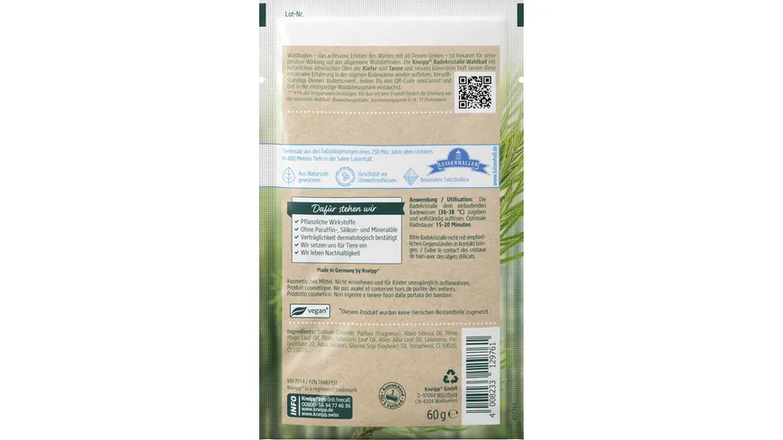 Kneipp Badekristalle Wald-Bad 60 g