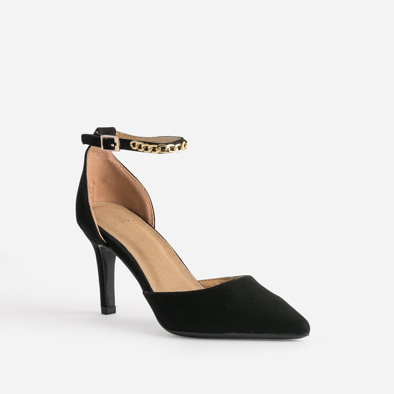 Escarpin TEXTO noir à bride-bijou cheville