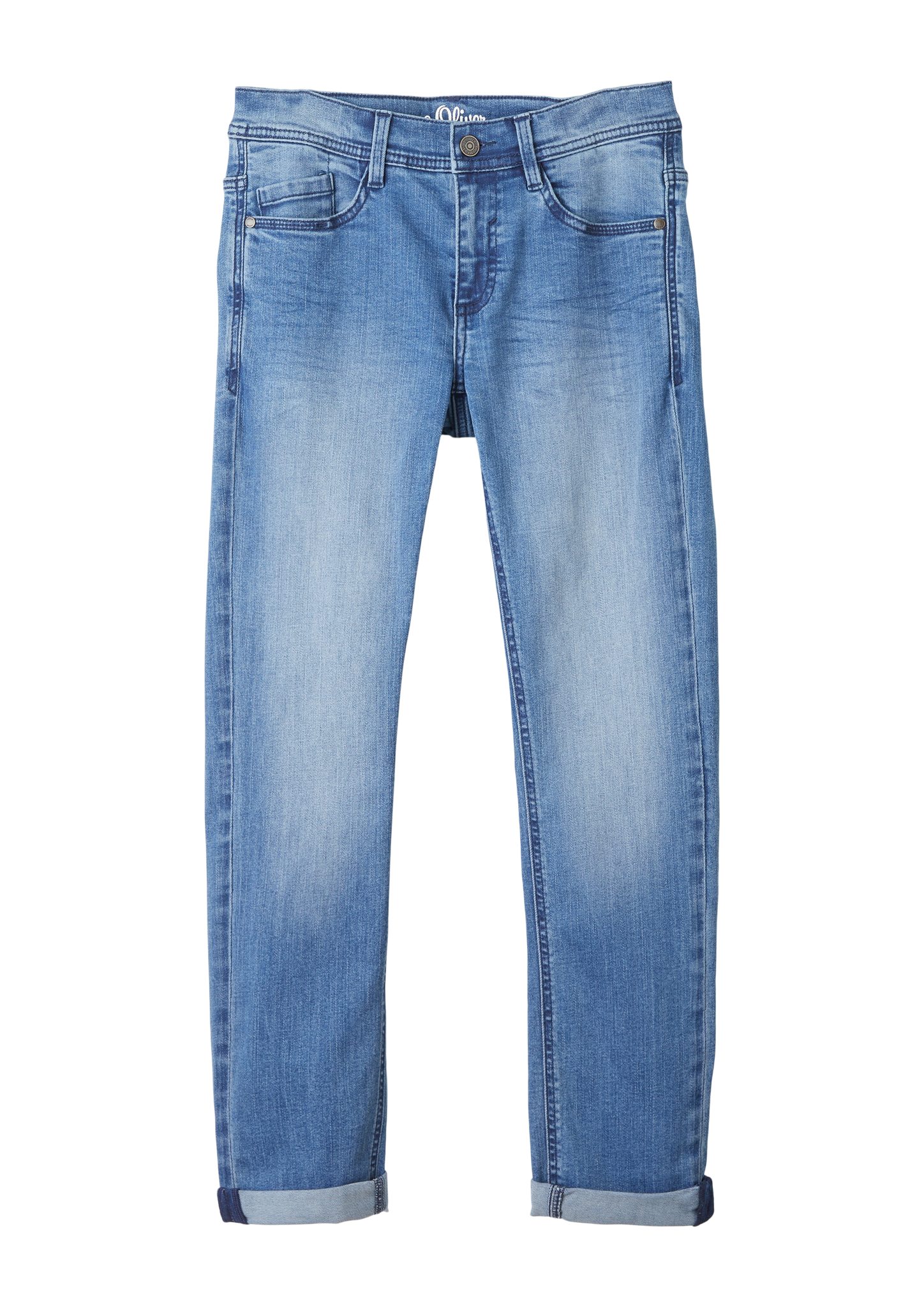 s.Oliver 5-Pocket-Jeans Seattle: Jeans mit Used-Details Waschung