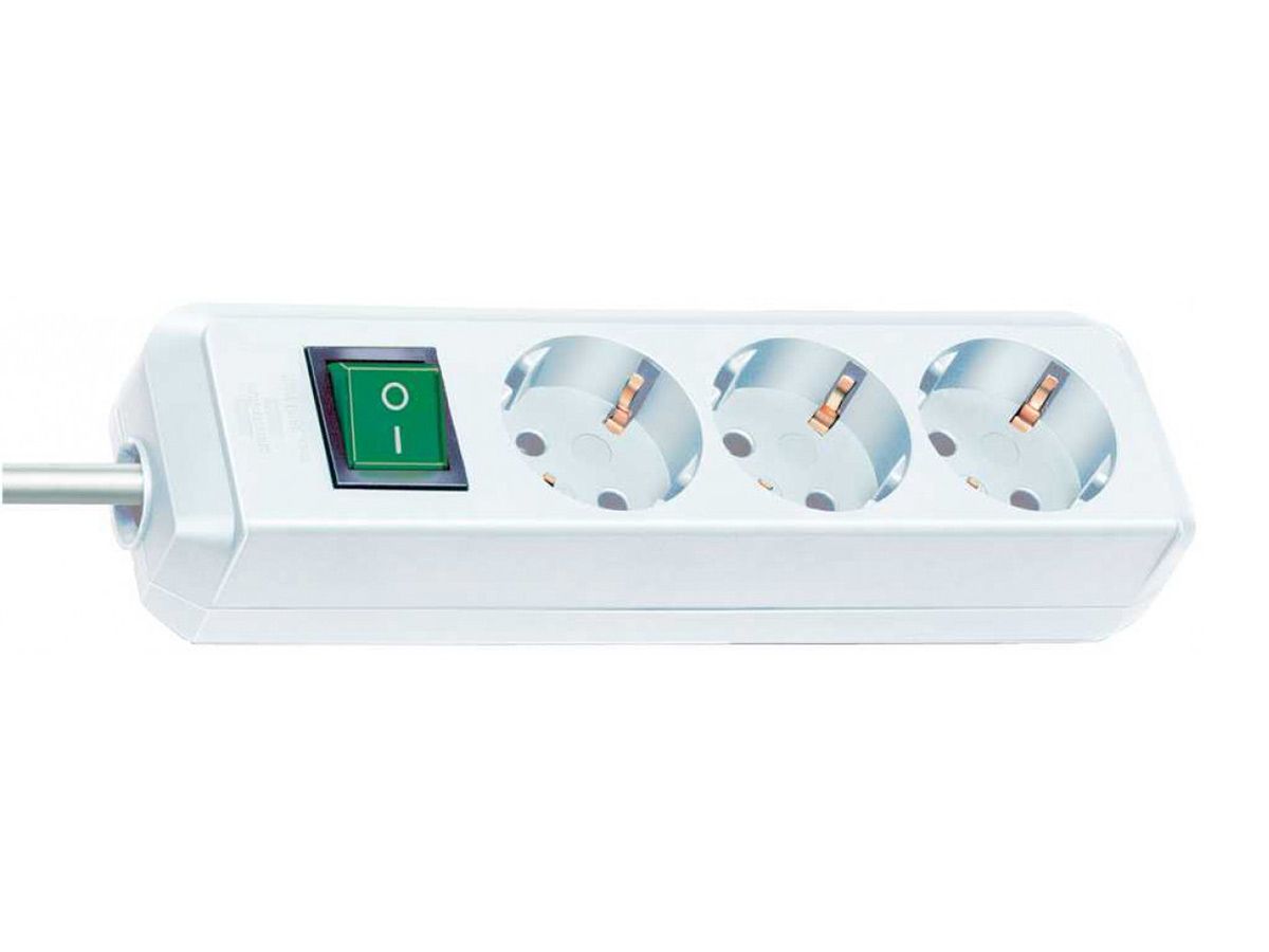 Brennenstuhl Eco-Line 3-fach Steckdose mit Schalter