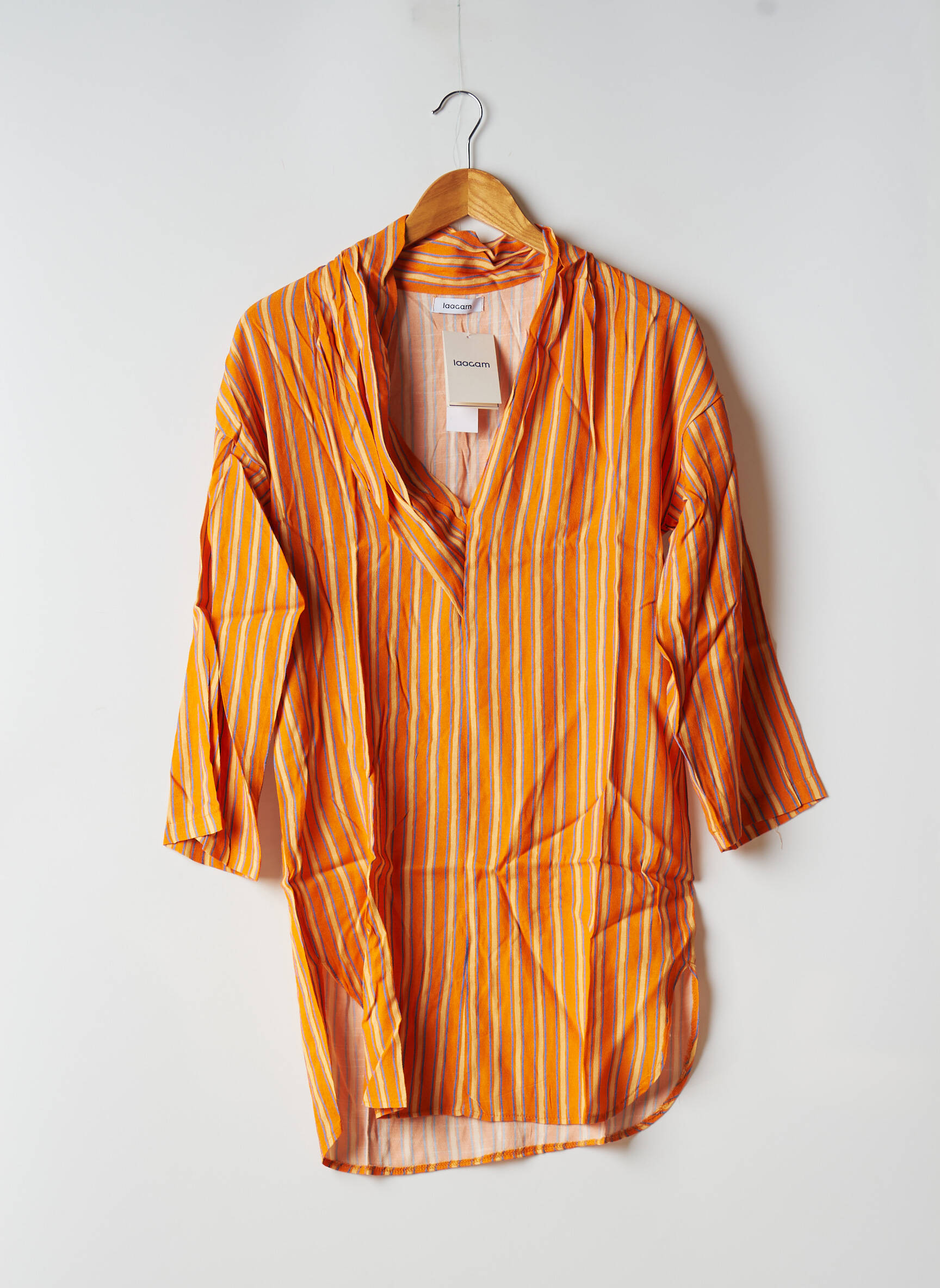 Laagam Tuniquemanchelongue Femme couleur orange