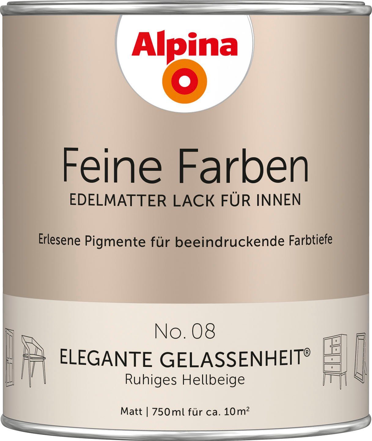 Alpina Lack Ruhiges Hellbeige