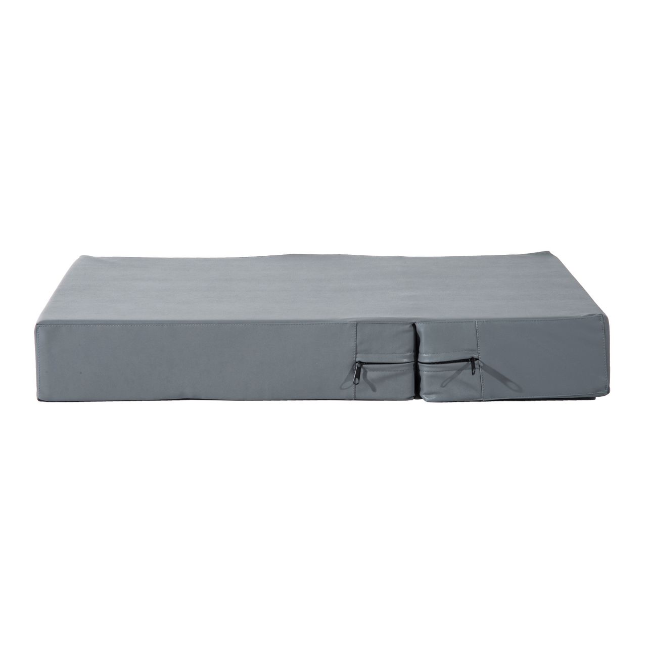 PawHut Tiertreppe Tierunterlage Klappbar Hundetreppe Treppe Unterlage für Katzen und Hunde Grau L45 x B39 x H20 cm
