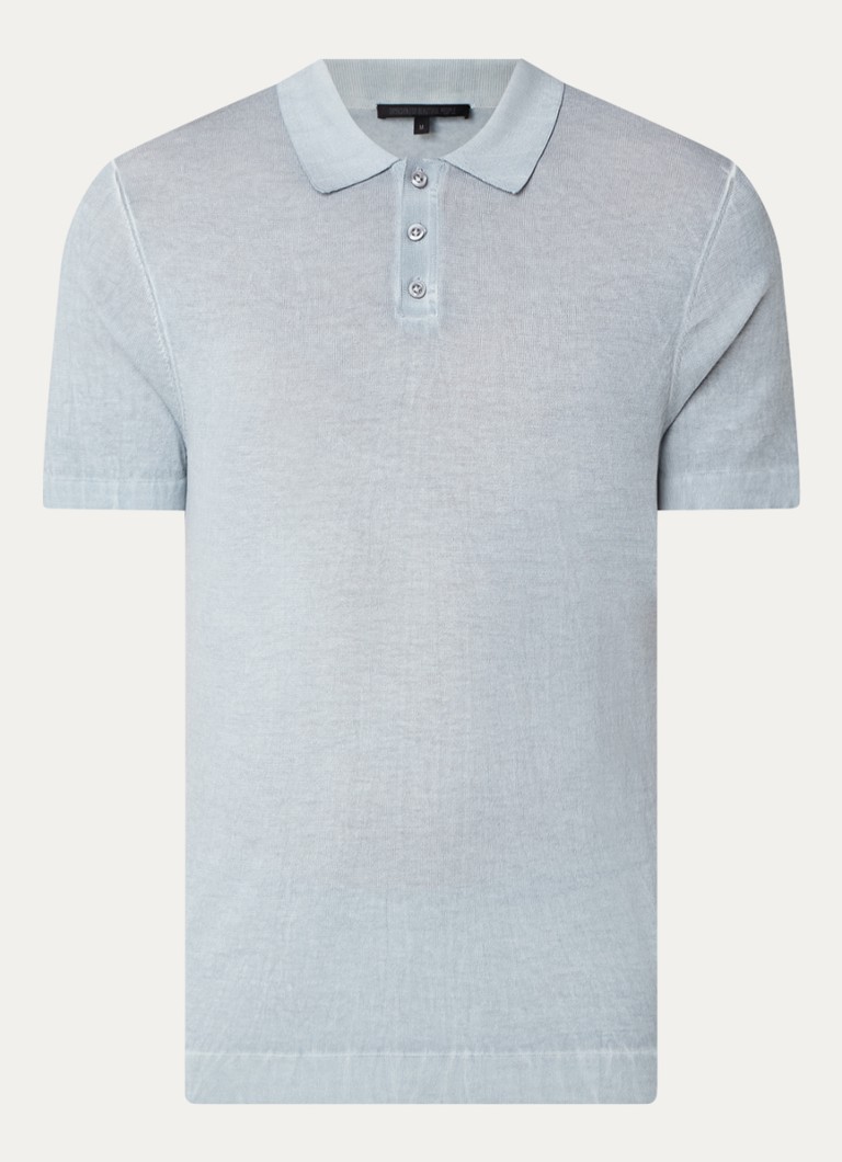 DRYKORN Triton fine-knit regular fit polo with stretch