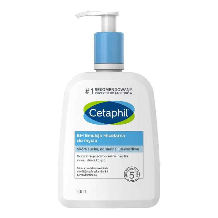 Cetaphil EM micelinė valomoji emulsija, 500 ml