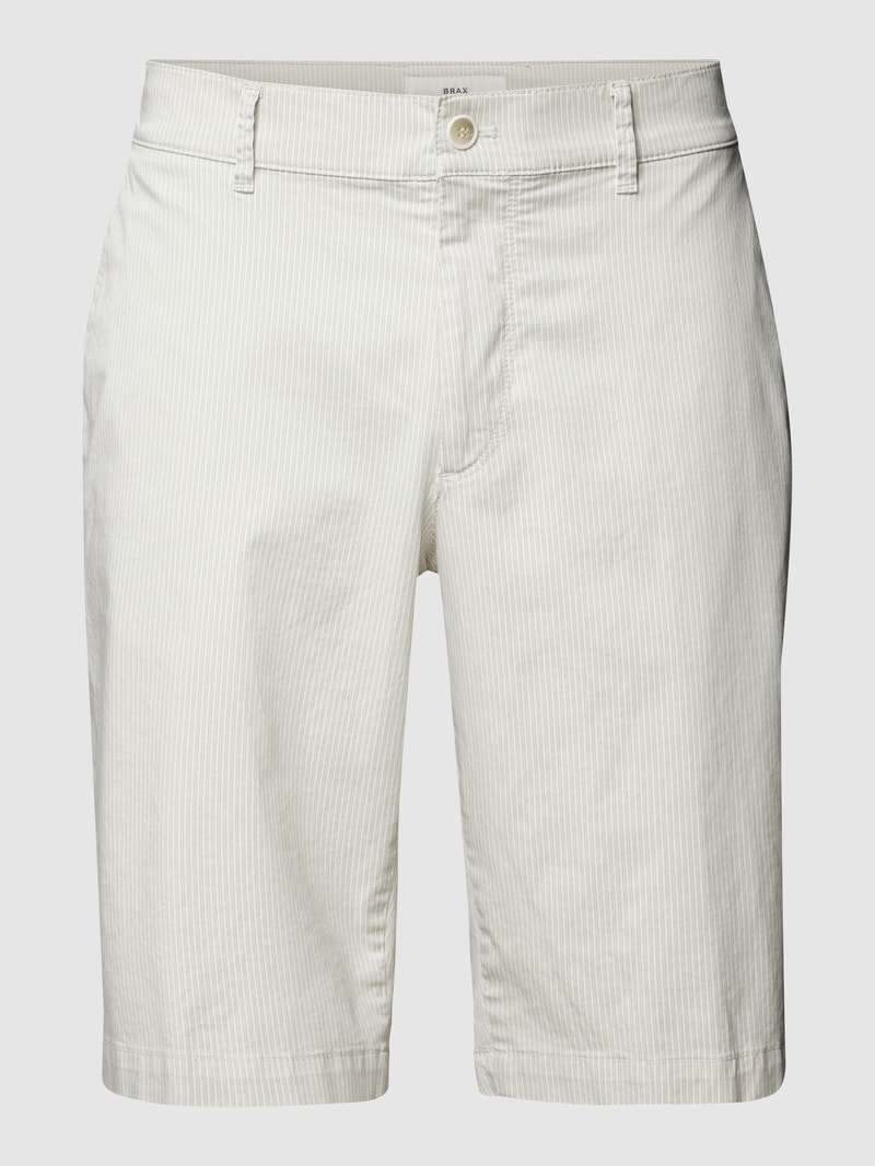 Bermudas mit Streifenmuster Modell 'BOZEN' in beige