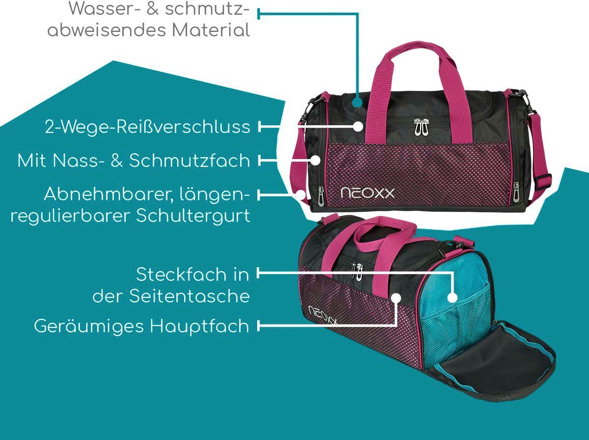 neoxx Sporttasche Champ, Crazy in Mesh, zum Teil aus recyceltem Material