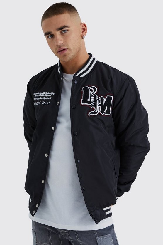 Nylon-Jacke mit Aufnähern