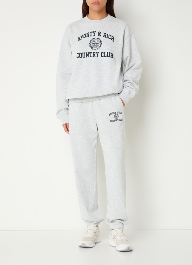 Sporty & Rich High waist tapered fit jogging trousers with side pockets