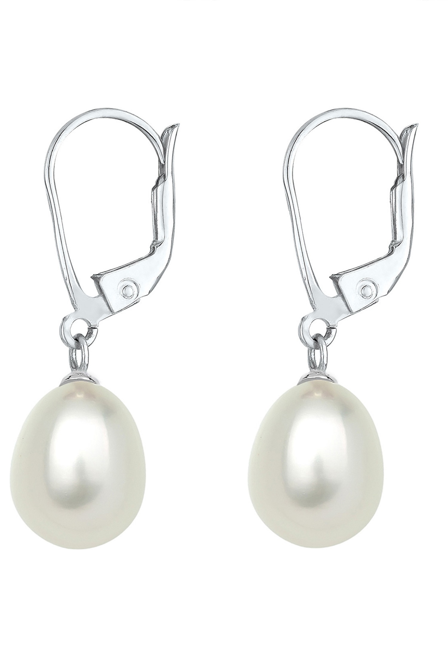 Orecchini classici da donna Elli con perla coltivata d'acqua dolce in argento sterling 925