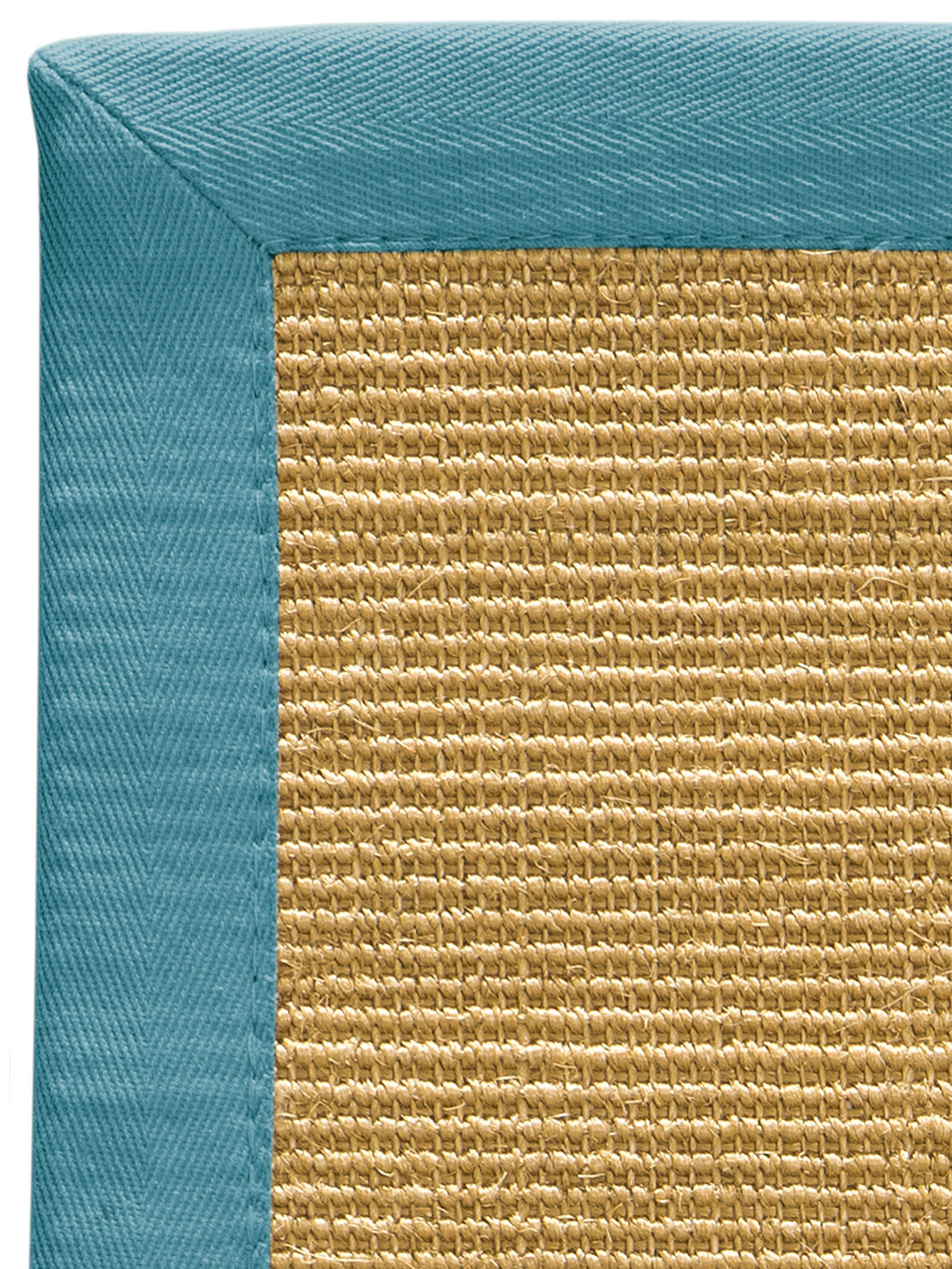 Aruba Nature Sisal-Teppich, Petrol
