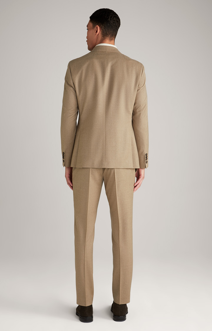 Flanell-Anzug Haspar-Bloom in Beige meliert