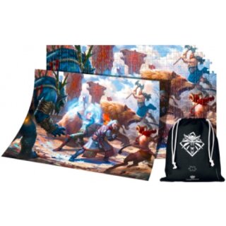 The Witcher (Wiedzmin): Geralt & Triss in Battle Puzzle (1000 Teile)