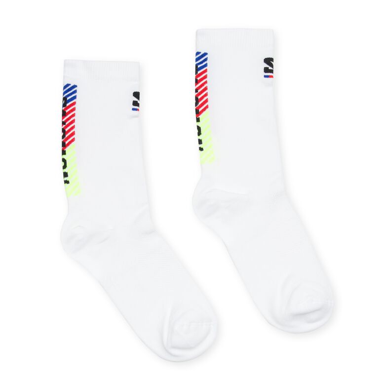 Salomon Pulse Race Flag Crew white/fiery red/safety yellow