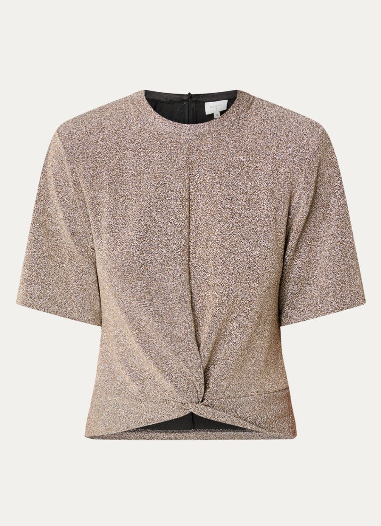Top Dante 6 Fantina avec lurex et détails drapés
