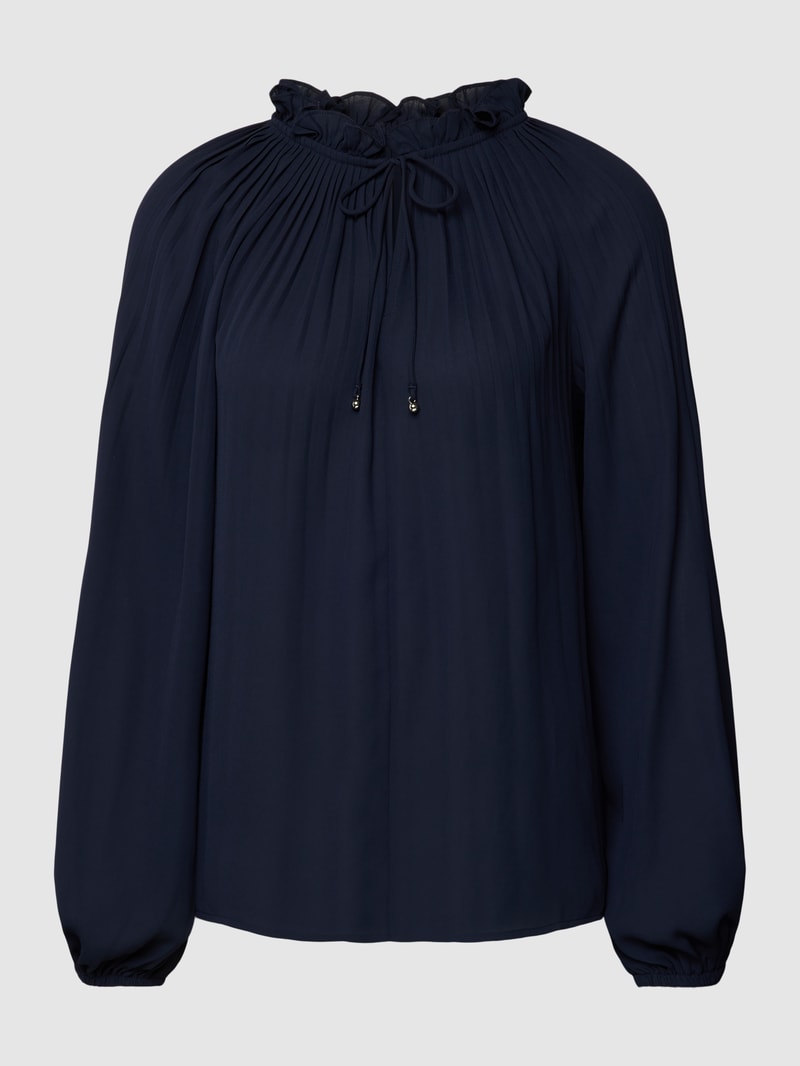 Blusenshirt mit Tunnelzug in blau