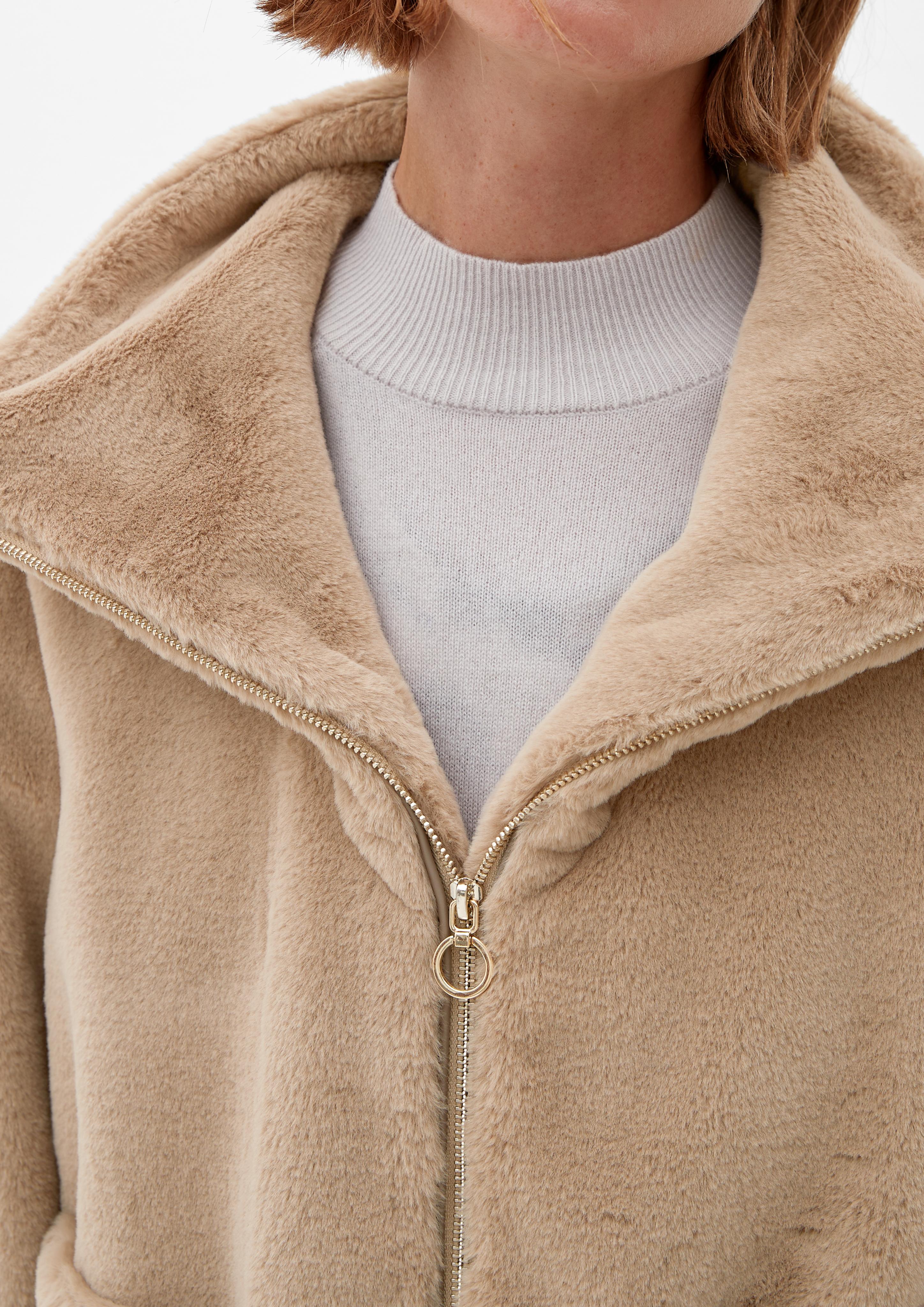 Weite Jacke aus Teddyplüsch  2122003-8166