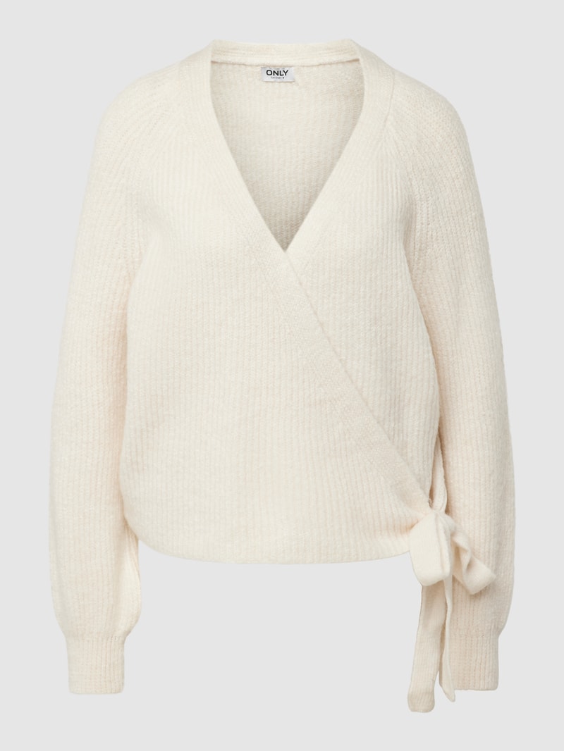 Cardigan in Wickel-Optik Modell 'MIA' in offwhite