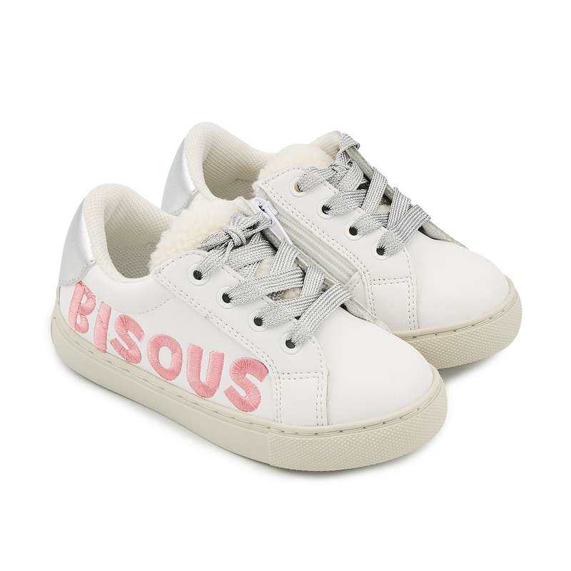 Baskets en cuir Mini Simone bisous câlin