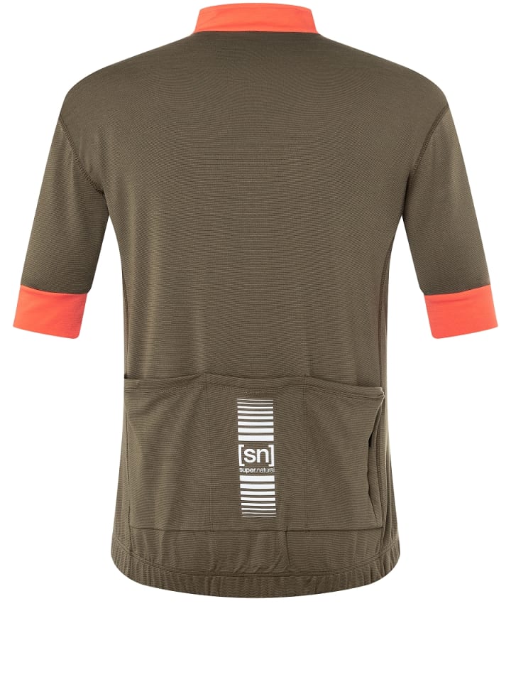super.natural Merino Fahrradtrikot M GRAVIER CAMISA in braun günstig kaufen