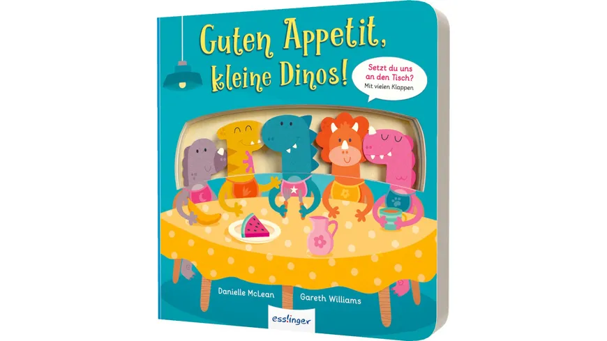Guten Appetit, kleine Dinos! - Mitmach-Pappe mit ausgestanzten Figuren & Klappen