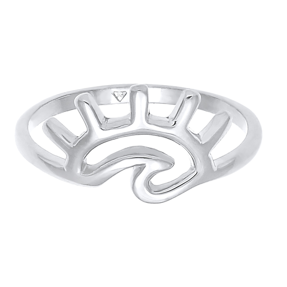Elli Elli Bague Blogueuse des tendances estivales des vagues de la mer au lever du sol Bague