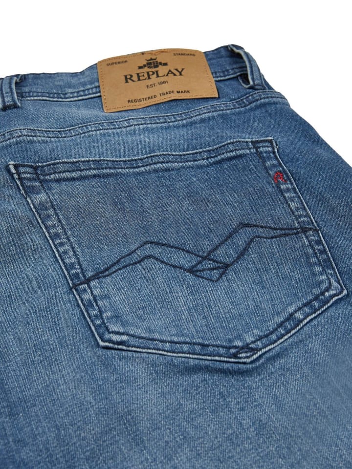 Replay Jeans Grover regular/straight in Blau günstig kaufen
